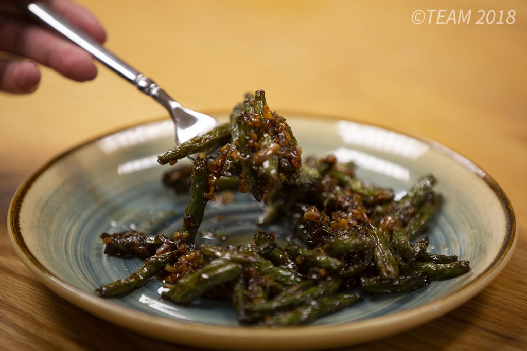 The finished funny beans are ready to be eaten.