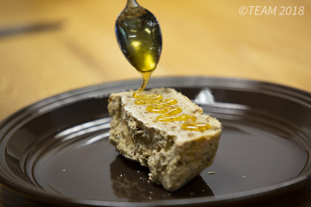 You can add jam or honey to enhance the flavor of the bread.