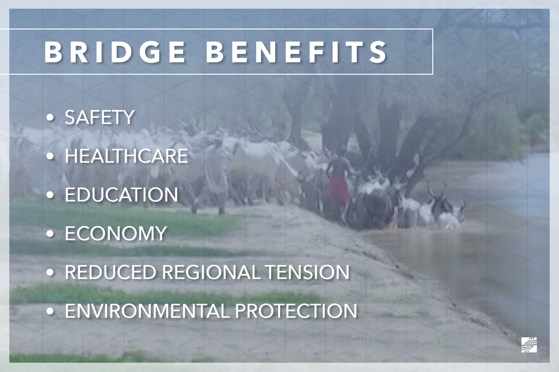 Building a bridge benefits.