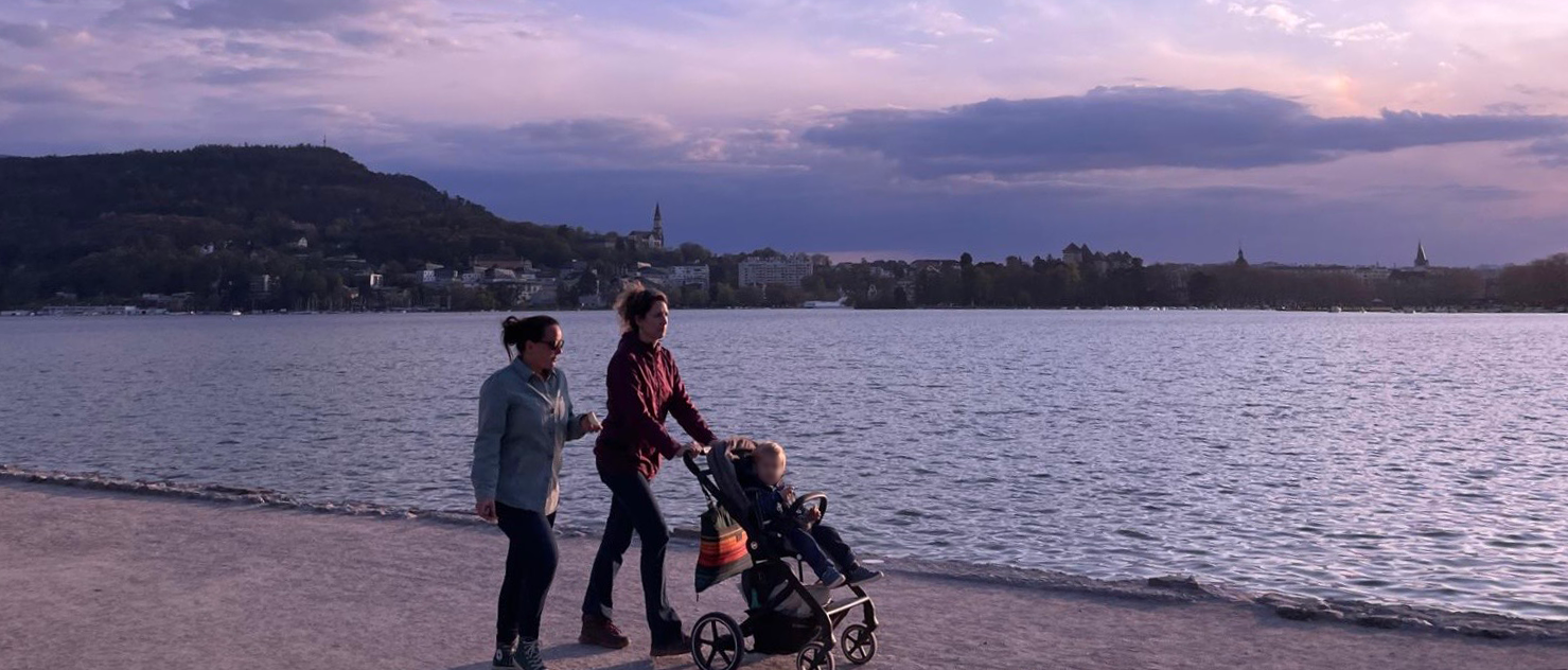 two women walking sharing the gospel in Europe