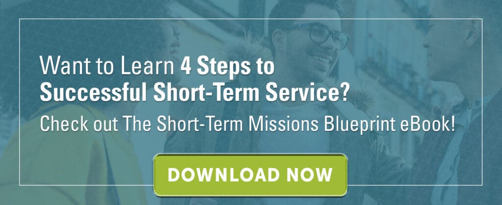 graphic with link to ebook The Short-Term Missions Blueprint with tips to prepare for short term missions